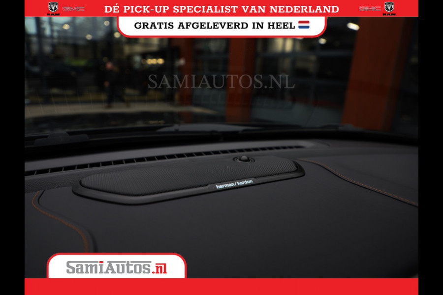 Dodge Ram 1500 LONGHORN| BLACK OPS | HUD & VIRTUAL | PRIJS MET LPG + HEAD UP ADG + DEKSEL + PANORAMADAK GWJ + LUCHTVERING SER + BOM VOL |  CREW CAB | DUBBELE CABINE | 5,7L V8 HEMI 402 PK 4X4 | 5 PERSOONS | GRIJSKENTEKEN | VOORRAAD NR 2185 - 9547