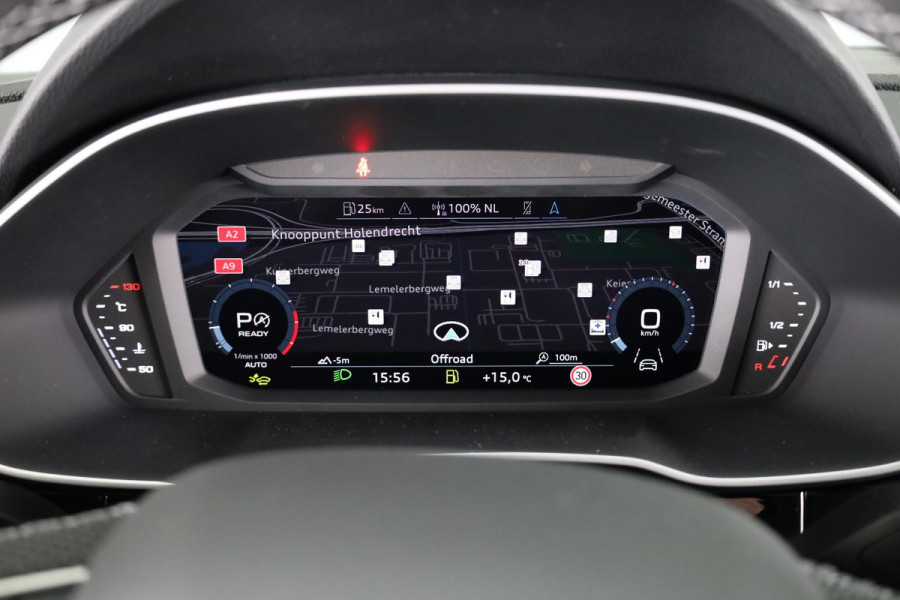 Audi Q3 Sportback 35 TFSI S Edition Competition leder interieur met rode stiksels, comfortsleutel, adaptive cruise control, verwarmbare voorstoelen, optiekpakket zwart plus