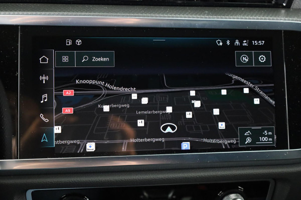Audi Q3 Sportback 35 TFSI S Edition Competition leder interieur met rode stiksels, comfortsleutel, adaptive cruise control, verwarmbare voorstoelen, optiekpakket zwart plus
