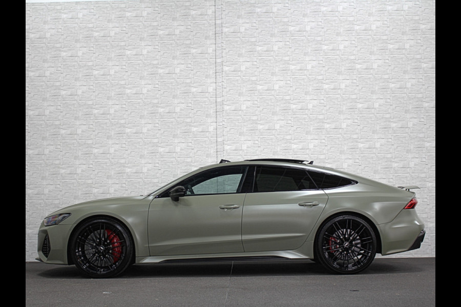 Audi RS7 Sportback A7 V8 Dynamic+ | Keramisch | 22" ABT | 4-Wielbesturing | Stoelvent. | Carbon Pack | Nachtzicht | Alcantara Hemel | B&O 3D High End | 360 Camera | Laser-LED | ACC | Valcona | Klasse-5 | Head-up | Soft-Close | Isolatieglas | Dealer OH | BTW Auto | €100.706,= ex.