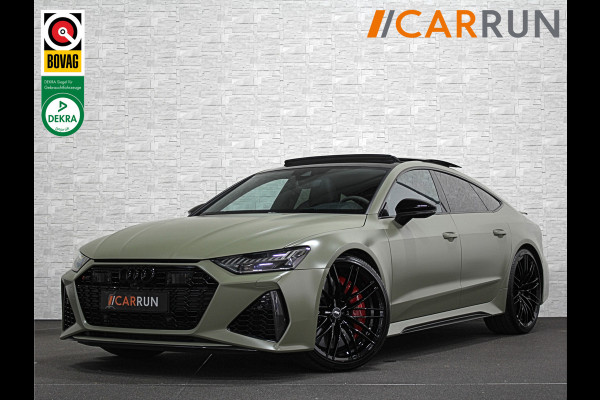 Audi RS7 Sportback A7 V8 Dynamic+ | Keramisch | 22" ABT | 4-Wielbesturing | Stoelvent. | Carbon Pack | Nachtzicht | Alcantara Hemel | B&O 3D High End | 360 Camera | Laser-LED | ACC | Valcona | Klasse-5 | Head-up | Soft-Close | Isolatieglas | Dealer OH | BTW Auto | €100.706,= ex.