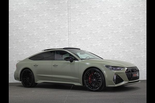 Audi RS7 Sportback A7 V8 Dynamic+ | Keramisch | 22" ABT | 4-Wielbesturing | Stoelvent. | Carbon Pack | Nachtzicht | Alcantara Hemel | B&O 3D High End | 360 Camera | Laser-LED | ACC | Valcona | Klasse-5 | Head-up | Soft-Close | Isolatieglas | Dealer OH | BTW Auto | €100.706,= ex.