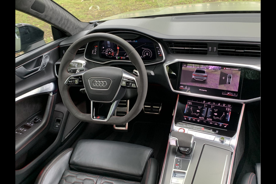 Audi RS7 Sportback A7 V8 Dynamic+ | Keramisch | 22" ABT | 4-Wielbesturing | Stoelvent. | Carbon Pack | Nachtzicht | Alcantara Hemel | B&O 3D High End | 360 Camera | Laser-LED | ACC | Valcona | Klasse-5 | Head-up | Soft-Close | Isolatieglas | Dealer OH | BTW Auto | €100.706,= ex.