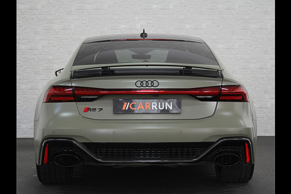 Audi RS7 Sportback A7 V8 Dynamic+ | Keramisch | 22" ABT | 4-Wielbesturing | Stoelvent. | Carbon Pack | Nachtzicht | Alcantara Hemel | B&O 3D High End | 360 Camera | Laser-LED | ACC | Valcona | Klasse-5 | Head-up | Soft-Close | Isolatieglas | Dealer OH | BTW Auto | €100.706,= ex.
