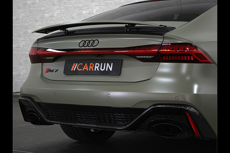 Audi RS7 Sportback A7 V8 Dynamic+ | Keramisch | 22" ABT | 4-Wielbesturing | Stoelvent. | Carbon Pack | Nachtzicht | Alcantara Hemel | B&O 3D High End | 360 Camera | Laser-LED | ACC | Valcona | Klasse-5 | Head-up | Soft-Close | Isolatieglas | Dealer OH | BTW Auto | €100.706,= ex.