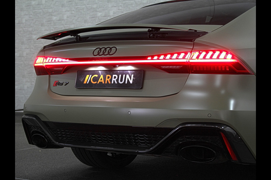 Audi RS7 Sportback A7 V8 Dynamic+ | Keramisch | 22" ABT | 4-Wielbesturing | Stoelvent. | Carbon Pack | Nachtzicht | Alcantara Hemel | B&O 3D High End | 360 Camera | Laser-LED | ACC | Valcona | Klasse-5 | Head-up | Soft-Close | Isolatieglas | Dealer OH | BTW Auto | €100.706,= ex.
