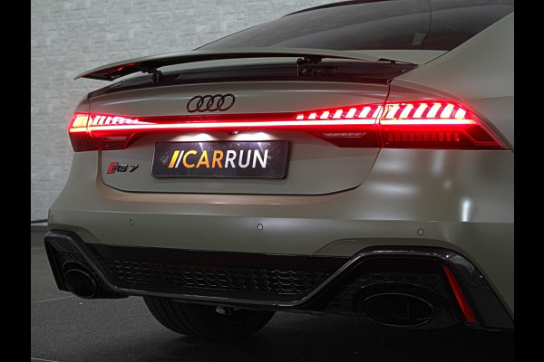 Audi RS7 Sportback A7 V8 Dynamic+ | Keramisch | 22" ABT | 4-Wielbesturing | Stoelvent. | Carbon Pack | Nachtzicht | Alcantara Hemel | B&O 3D High End | 360 Camera | Laser-LED | ACC | Valcona | Klasse-5 | Head-up | Soft-Close | Isolatieglas | Dealer OH | BTW Auto | €100.706,= ex.