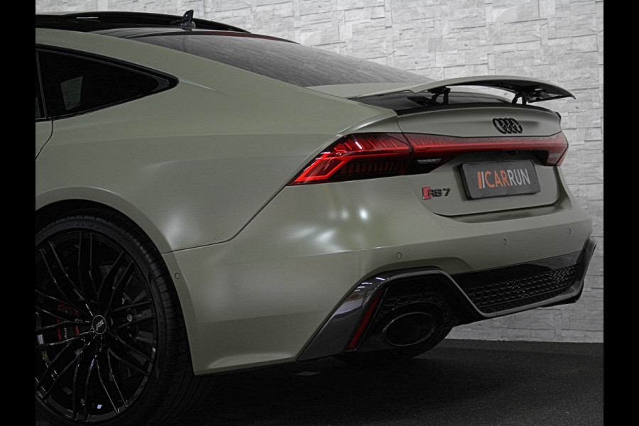 Audi RS7 Sportback A7 V8 Dynamic+ | Keramisch | 22" ABT | 4-Wielbesturing | Stoelvent. | Carbon Pack | Nachtzicht | Alcantara Hemel | B&O 3D High End | 360 Camera | Laser-LED | ACC | Valcona | Klasse-5 | Head-up | Soft-Close | Isolatieglas | Dealer OH | BTW Auto | €100.706,= ex.