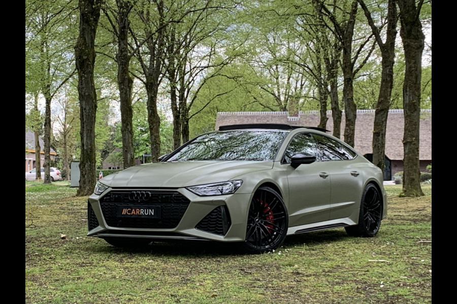 Audi RS7 Sportback A7 V8 Dynamic+ | Keramisch | 22" ABT | 4-Wielbesturing | Stoelvent. | Carbon Pack | Nachtzicht | Alcantara Hemel | B&O 3D High End | 360 Camera | Laser-LED | ACC | Valcona | Klasse-5 | Head-up | Soft-Close | Isolatieglas | Dealer OH | BTW Auto | €100.706,= ex.