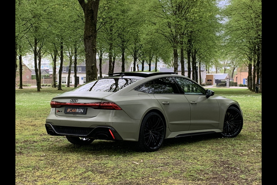 Audi RS7 Sportback A7 V8 Dynamic+ | Keramisch | 22" ABT | 4-Wielbesturing | Stoelvent. | Carbon Pack | Nachtzicht | Alcantara Hemel | B&O 3D High End | 360 Camera | Laser-LED | ACC | Valcona | Klasse-5 | Head-up | Soft-Close | Isolatieglas | Dealer OH | BTW Auto | €100.706,= ex.
