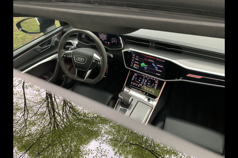 Audi RS7 Sportback A7 V8 Dynamic+ | Keramisch | 22" ABT | 4-Wielbesturing | Stoelvent. | Carbon Pack | Nachtzicht | Alcantara Hemel | B&O 3D High End | 360 Camera | Laser-LED | ACC | Valcona | Klasse-5 | Head-up | Soft-Close | Isolatieglas | Dealer OH | BTW Auto | €100.706,= ex.