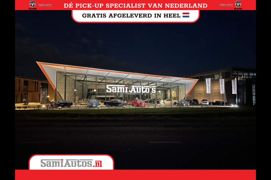Dodge Ram 1500 LARAMIE NIGHT | NIEUW! BMP VRIJ | PANORAMA | LPG | HUD | VIRTUAL | LUCHTVERING | 360CAM | DODE HOEK | 5.7 V8 HEMI 402PK 4x4 | CREWCAB 5 PERSOONS | GRIJSKENTEKEN | VOORRAAD NR 2147 - 4802