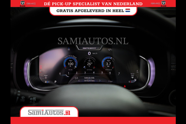 Dodge Ram 1500 LARAMIE NIGHT | NIEUW! BMP VRIJ | PANORAMA | LPG | HUD | VIRTUAL | LUCHTVERING | 360CAM | DODE HOEK | 5.7 V8 HEMI 402PK 4x4 | CREWCAB 5 PERSOONS | GRIJSKENTEKEN | VOORRAAD NR 2147 - 4802