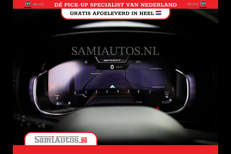 Dodge Ram 1500 LARAMIE NIGHT | NIEUW! BMP VRIJ | PANORAMA | LPG | HUD | VIRTUAL | LUCHTVERING | 360CAM | DODE HOEK | 5.7 V8 HEMI 402PK 4x4 | CREWCAB 5 PERSOONS | GRIJSKENTEKEN | VOORRAAD NR 2147 - 4802