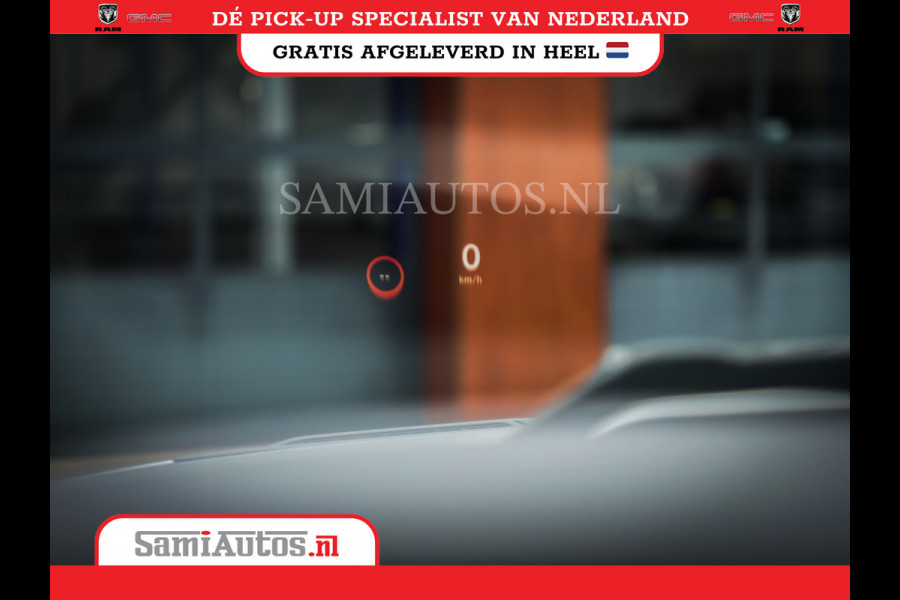 Dodge Ram 1500 LARAMIE NIGHT | NIEUW! BMP VRIJ | PANORAMA | LPG | HUD | VIRTUAL | LUCHTVERING | 360CAM | DODE HOEK | 5.7 V8 HEMI 402PK 4x4 | CREWCAB 5 PERSOONS | GRIJSKENTEKEN | VOORRAAD NR 2147 - 4802