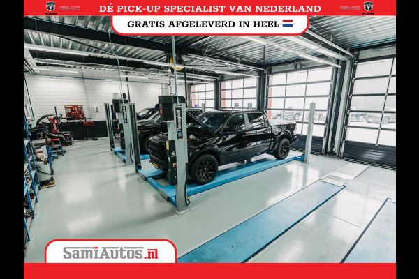 Dodge Ram 1500 LARAMIE NIGHT | NIEUW! BMP VRIJ | PANORAMA | LPG | HUD | VIRTUAL | LUCHTVERING | 360CAM | DODE HOEK | 5.7 V8 HEMI 402PK 4x4 | CREWCAB 5 PERSOONS | GRIJSKENTEKEN | VOORRAAD NR 2147 - 4802