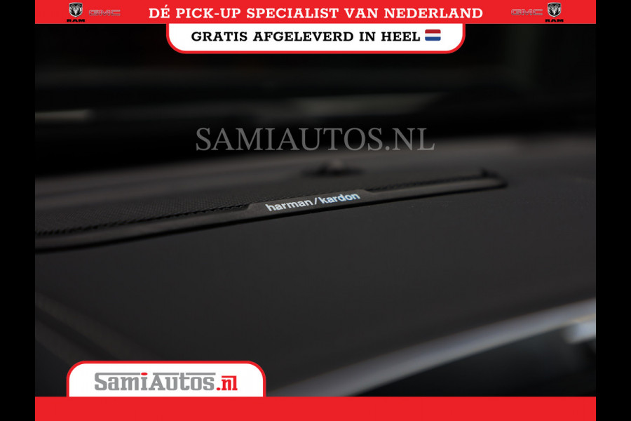 Dodge Ram 1500 LARAMIE NIGHT | NIEUW! BMP VRIJ | PANORAMA | LPG | HUD | VIRTUAL | LUCHTVERING | 360CAM | DODE HOEK | 5.7 V8 HEMI 402PK 4x4 | CREWCAB 5 PERSOONS | GRIJSKENTEKEN | VOORRAAD NR 2147 - 4802