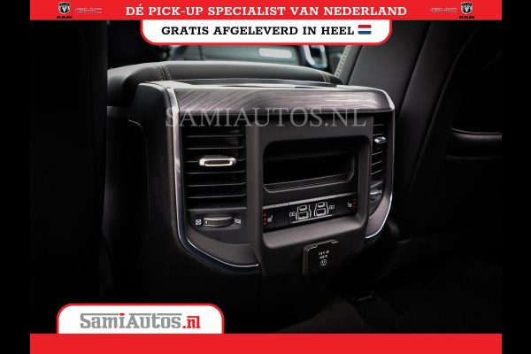 Dodge Ram 1500 LARAMIE NIGHT | NIEUW! BMP VRIJ | PANORAMA | LPG | HUD | VIRTUAL | LUCHTVERING | 360CAM | DODE HOEK | 5.7 V8 HEMI 402PK 4x4 | CREWCAB 5 PERSOONS | GRIJSKENTEKEN | VOORRAAD NR 2147 - 4802