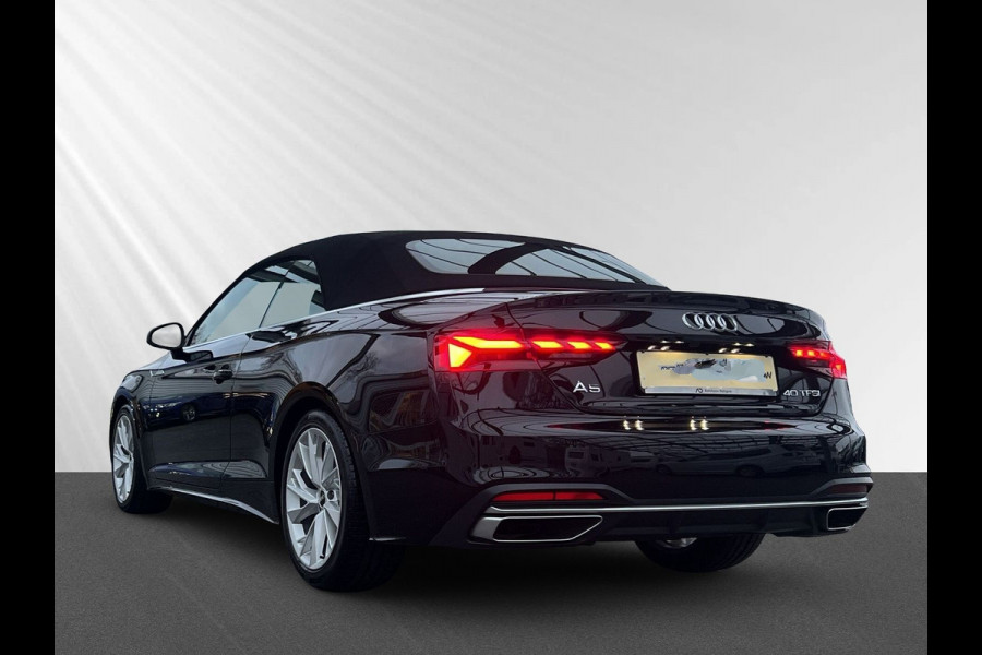Audi A5 Cabriolet 40 TFSI Advanced ** MATRIX, VIRTUAL, LEDER, NEKVERW, MASSAGE, ACC, 18-inch LMV ** 1e EIG - UNFALLFREI ** ** INFORMEER OOK NAAR ONZE AANTREKKELIJKE FINANCIAL-LEASE TARIEVEN **