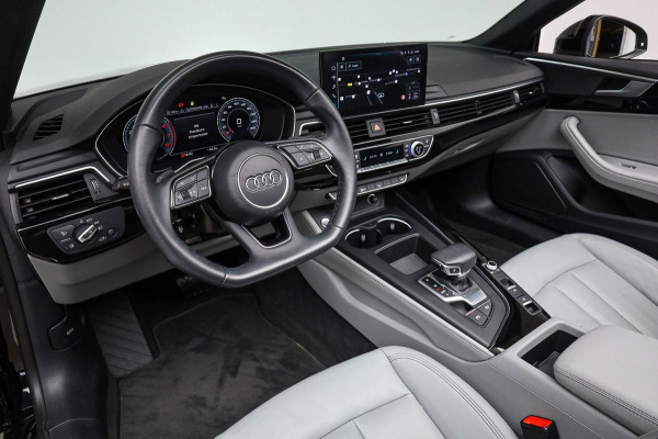 Audi A5 Cabriolet 40 TFSI Advanced ** MATRIX, VIRTUAL, LEDER, NEKVERW, MASSAGE, ACC, 18-inch LMV ** 1e EIG - UNFALLFREI ** ** INFORMEER OOK NAAR ONZE AANTREKKELIJKE FINANCIAL-LEASE TARIEVEN **