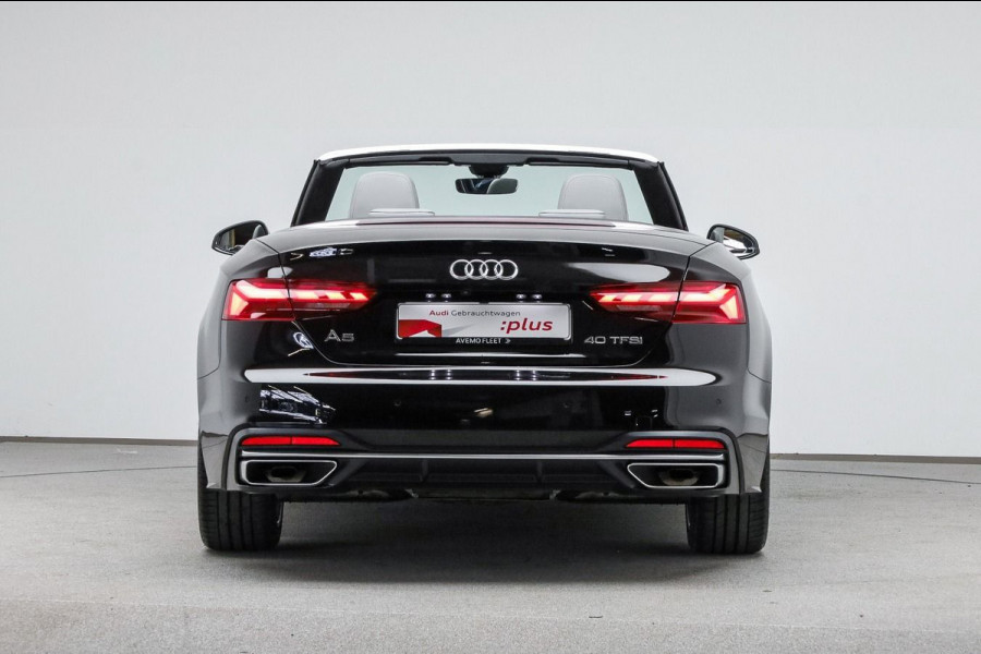 Audi A5 Cabriolet 40 TFSI Advanced ** MATRIX, VIRTUAL, LEDER, NEKVERW, MASSAGE, ACC, 18-inch LMV ** 1e EIG - UNFALLFREI ** ** INFORMEER OOK NAAR ONZE AANTREKKELIJKE FINANCIAL-LEASE TARIEVEN **