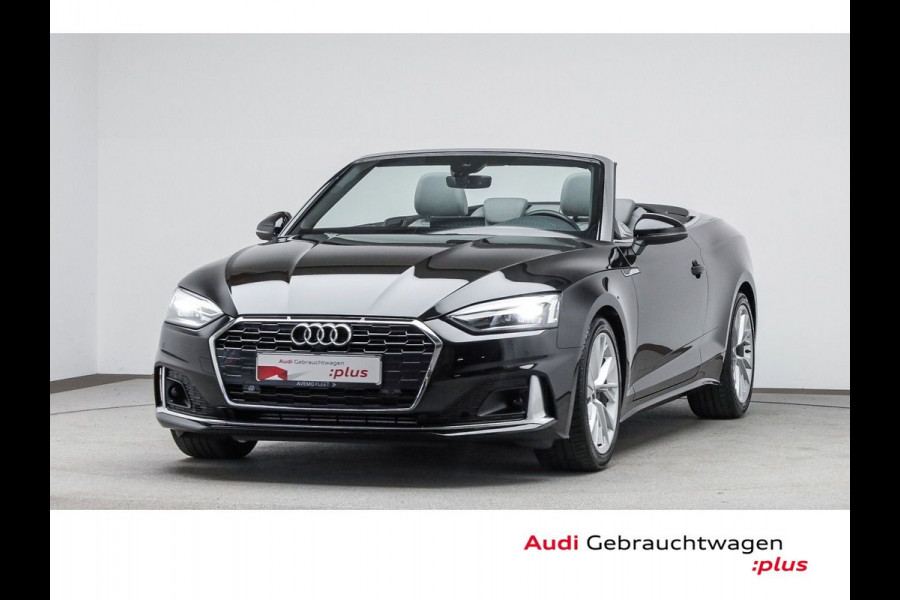 Audi A5 Cabriolet 40 TFSI Advanced ** MATRIX, VIRTUAL, LEDER, NEKVERW, MASSAGE, ACC, 18-inch LMV ** 1e EIG - UNFALLFREI ** ** INFORMEER OOK NAAR ONZE AANTREKKELIJKE FINANCIAL-LEASE TARIEVEN **