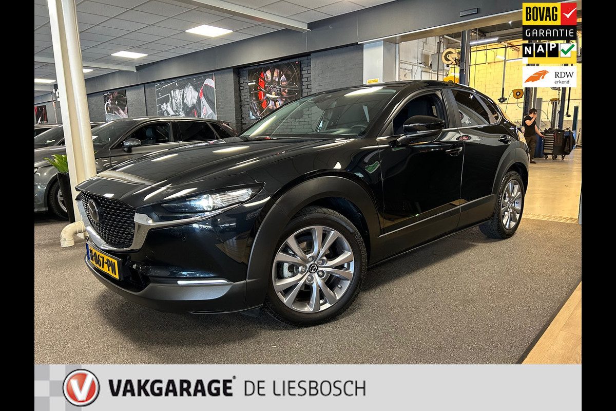 Mazda CX-30 2.0 e-SkyActiv-X M Hybrid Comfort 180pk / head-up display / Bose / stoel en stuur verwarming / trekhaak Mazda CX-30 2.0 e-SkyActiv-X M Hybrid Comfort 180pk / head-up display / Bose / stoel en stuur verwarming / trekhaak