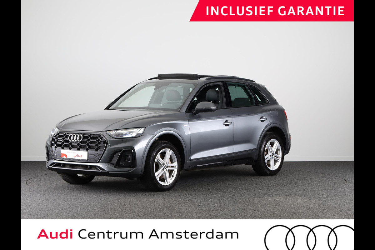 Audi Q5 50 TFSI e S edition 299 pk S-tronic | Panoramadak | Diamond stitching leder interieur | Parkeersensoren (Park assist) | Rondomzicht camera | | Navigatie | Stoelverwarming | S-Line | Audi Q5 50 TFSI e S edition 299 pk S-tronic | Panoramadak | Diamond stitching leder interieur | Parkeersensoren (Park assist) | Rondomzicht camera | | Navigatie | Stoelverwarming | S-Line |