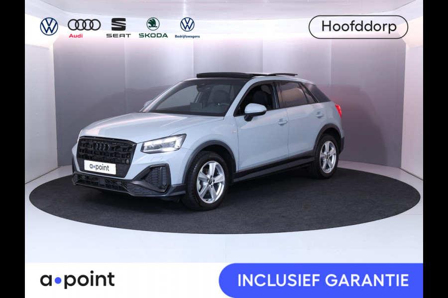 Audi Q2 35 TFSI S Edition 150 pk S-tronic | Panoramadak | Verlengde garantie | Navigatie met Touchscreen  | Parkeersensoren achter | Cruise control | Stoelverwarming | Matrix LED koplampen | S-line |