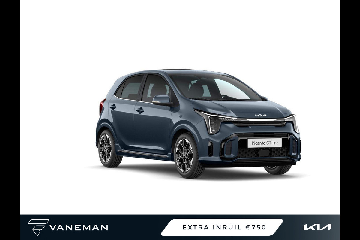 Kia Picanto 1.0 DPI GT-Line | Elektrisch schuif-/kanteldak | Voorstoelen verwarmd Kia Picanto 1.0 DPI GT-Line | Elektrisch schuif-/kanteldak | Voorstoelen verwarmd
