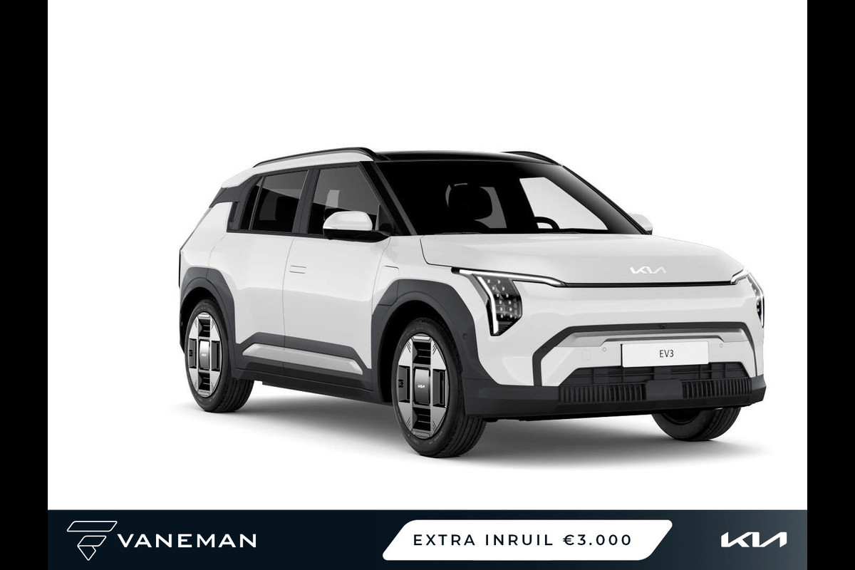 Kia EV3 Air 58.3 kWh | Op voorraad | Hemelbekleding van gerecyclede materialen | Black Pakket Kia EV3 Air 58.3 kWh | Op voorraad | Hemelbekleding van gerecyclede materialen | Black Pakket