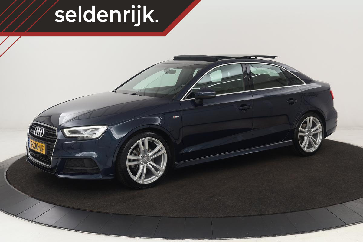 Audi A3 35 TFSI Advance Sport | Panoramadak | Adaptive cruise | Carplay | Stoelverwarming | Keyless | Virtual Cockpit | Trekhaak | Sportstoelen | Half leder | Full LED | Navigatie | S Line