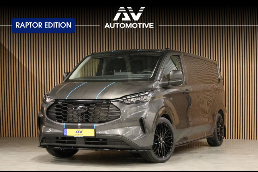Ford Transit Custom 320 2.0 TDCI 170PK L2H1 AUT Raptor Edition | BPM VRIJ | ACC | Blind Spot | Camera | CarPlay | Lane Assist | Navigatie | 3-Zitter | Verlengde fabrieksgarantie tot 09-2029