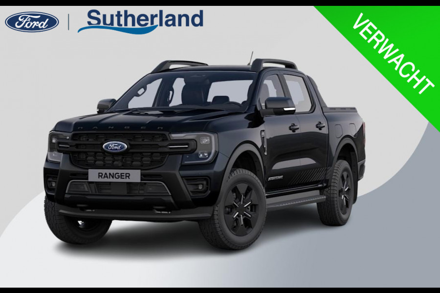 Ford Ranger 2.3 PHEV Stormtrak Double Cab 281pk | 5 persoons! | Technology Pack Plus Trailer | Cargo Area Pack | Power Rollertop | Prijs excl. BTW incl. BPM | laadkabel mode 3 16A