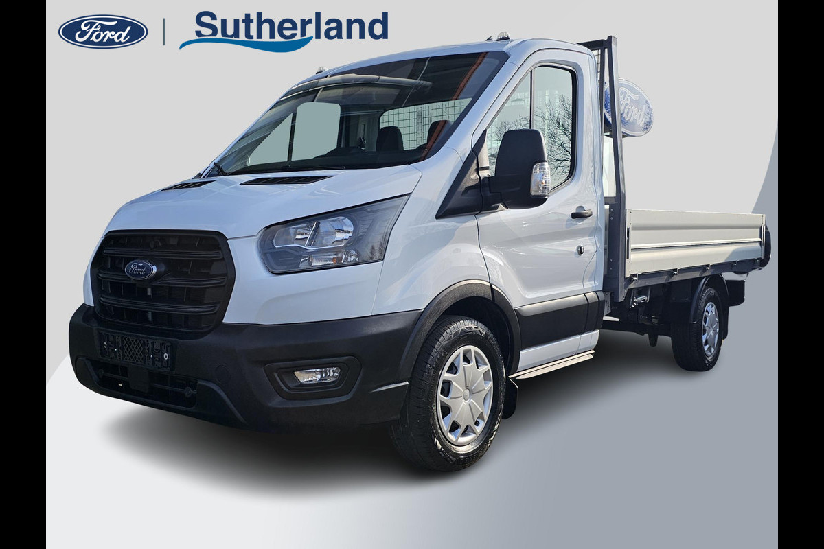 Ford Transit 350 2.0 TDCi 350 L2 | Open laadbak | Airco | Cruise control | Aluminium laadbak breed | Reservewiel | Voorruitverwarming | Bijrijdersbank | 3-zits Ford Transit 350 2.0 TDCi 350 L2 | Open laadbak | Airco | Cruise control | Aluminium laadbak breed | Reservewiel | Voorruitverwarming | Bijrijdersbank | 3-zits