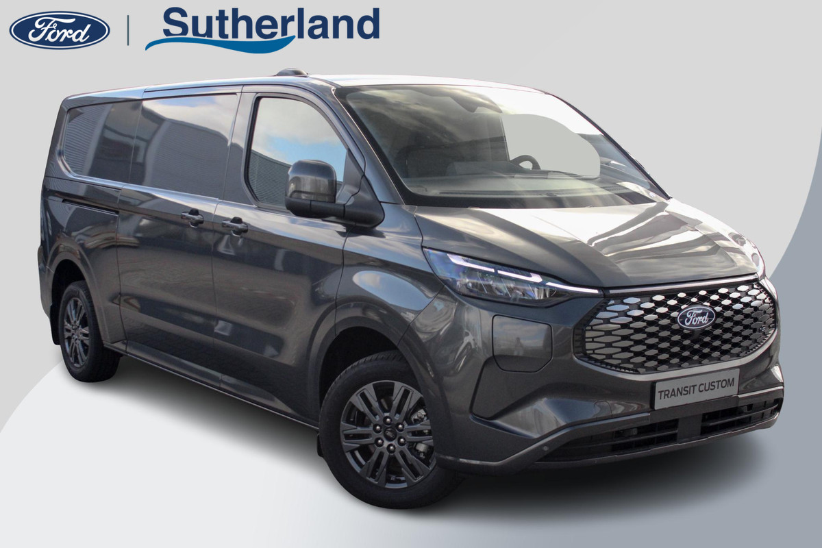 Ford E-Transit Cust. 320 L2H1 Limited 65 kWh 218pk | VOORRAAD | Inklapbare trekhaak | 17 inch lichtmetalen velgen (Carbonised Grey) | Driver Assistent Pack Premium | AGM accu | 3-fase laadkabel mode 3 32A, 10 meter | Centrale dubbele vergrendeling | Vehicle Integration System Ford E-Transit Cust. 320 L2H1 Limited 65 kWh 218pk | VOORRAAD | Inklapbare trekhaak | 17 inch lichtmetalen velgen (Carbonised Grey) | Driver Assistent Pack Premium | AGM accu | 3-fase laadkabel mode 3 32A, 10 meter | Centrale dubbele vergrendeling | Vehicle Integration System