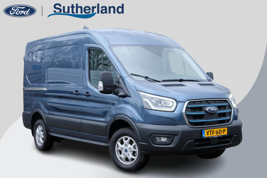 Ford E-Transit 350 L2H2 Trend 68 kWh Ford E-Transit 350 68kWh L2H2 Trend | Adaptieve cruise | Bi-Xenon | Onboard Powerstation | SYNC 4 Navigatie | Achteruitrijcamera | Keyless entry | Verlengde fabrieksgarantie tot 04-2026