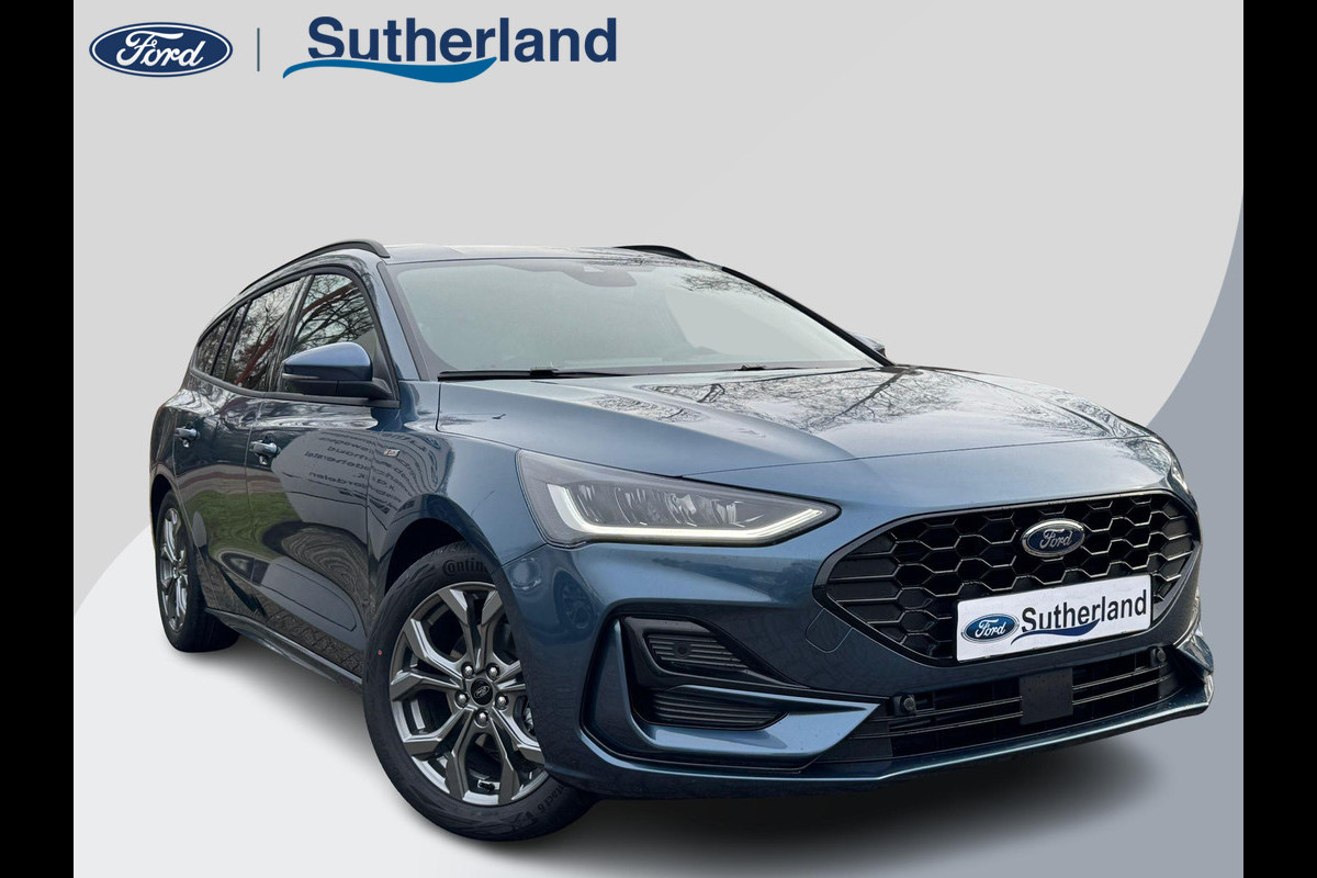 Ford Focus 1.0 EcoBoost Hybrid ST Line Wagon 155pk Automaat | Winter Pack | Chrome Blue | 12.3 inch personaliseerbare Digital Cockpit | Achteruitrijcamera | Draadloos opladen mobiele telefoon | Ford Keyless Entry Ford Focus 1.0 EcoBoost Hybrid ST Line Wagon 155pk Automaat | Winter Pack | Chrome Blue | 12.3 inch personaliseerbare Digital Cockpit | Achteruitrijcamera | Draadloos opladen mobiele telefoon | Ford Keyless Entry