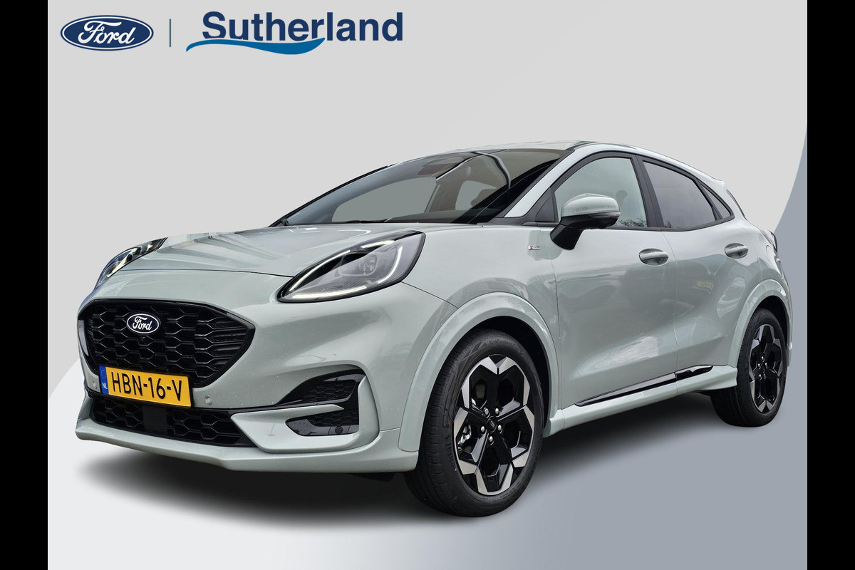 Ford Puma 1.0 EcoBoost Hybrid ST-Line X | Voorraad! direct rijden! | Automaat | Winterpack | Driver Assistance Pack | Cactus grey!