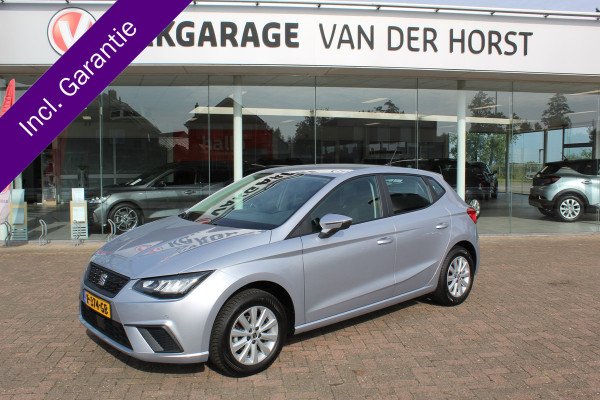 Seat Ibiza 1.0-96pk TSI Style. NIEUWSTE MODEL. Volautm. airco, camera, elektr ramen v+a, LED verlichting, stoelverwarming, metallic lak, Is In nieuwstaat !