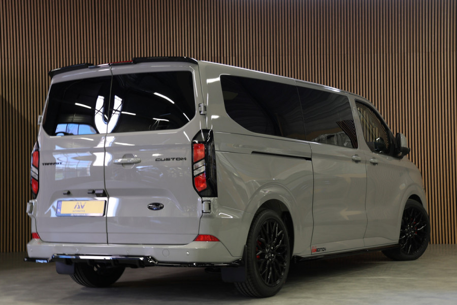 Ford Transit Custom 320 2.0 TDCI 170PK L2H1 LIMITED DC AUT | BPM VRIJ | L+R Schuifdeur | ACC | Blind Spot | Navigatie | Camera | CarPlay | Lane Assi | Raptor Edition | Trekhaak | 6-Zitter | Dubbel Cabine | Verlengde fabrieksgarantie tot 09-2029