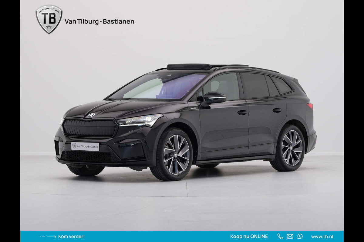 Škoda ENYAQ iV 60 180pk Sportline Panorama 360 Camera Head up all season banden warmtepomp demo joris Škoda ENYAQ iV 60 180pk Sportline Panorama 360 Camera Head up all season banden warmtepomp demo joris