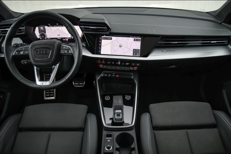 Audi A3 Sportback 40 TFSI e PHEV S Edition S-line 204pk S-Tronic! Panoramadak|Virtual Cockpit|Kuipstoelen|LED Matrix|Camera|Black