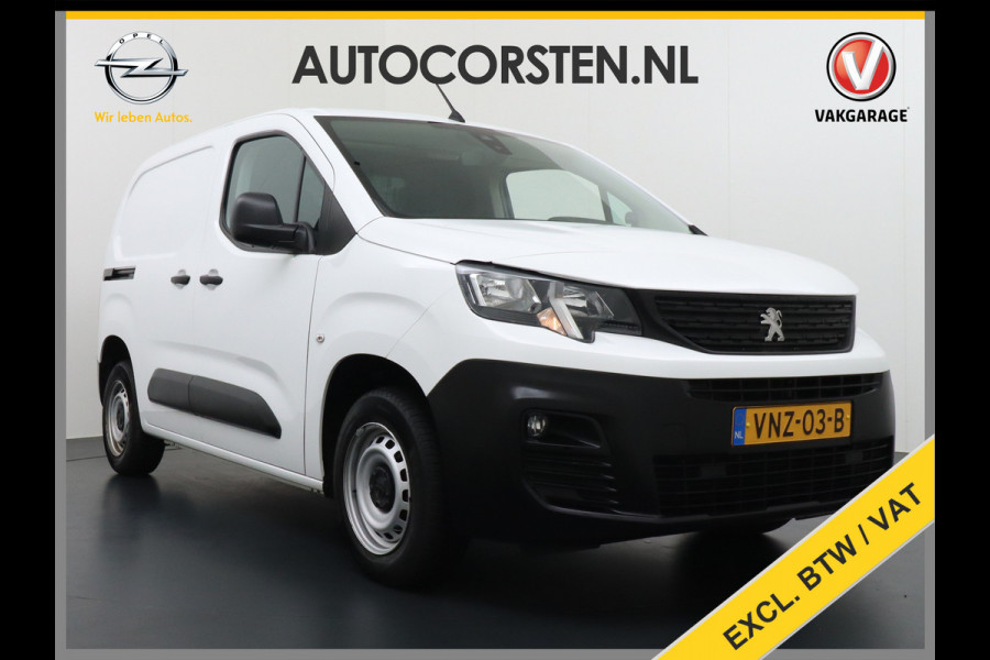 Peugeot Partner 1.5HDI 102PK Apple Android Carplay Navi Airco Cruise Control Pdc DAB Bluetooth Carkit Premium Schuifdeur Achterdeuren met ruit Connected Electr.ramen en Spiegels CV-Afstandbediend Euro 6 1.500kg trekvermogen! 250NM