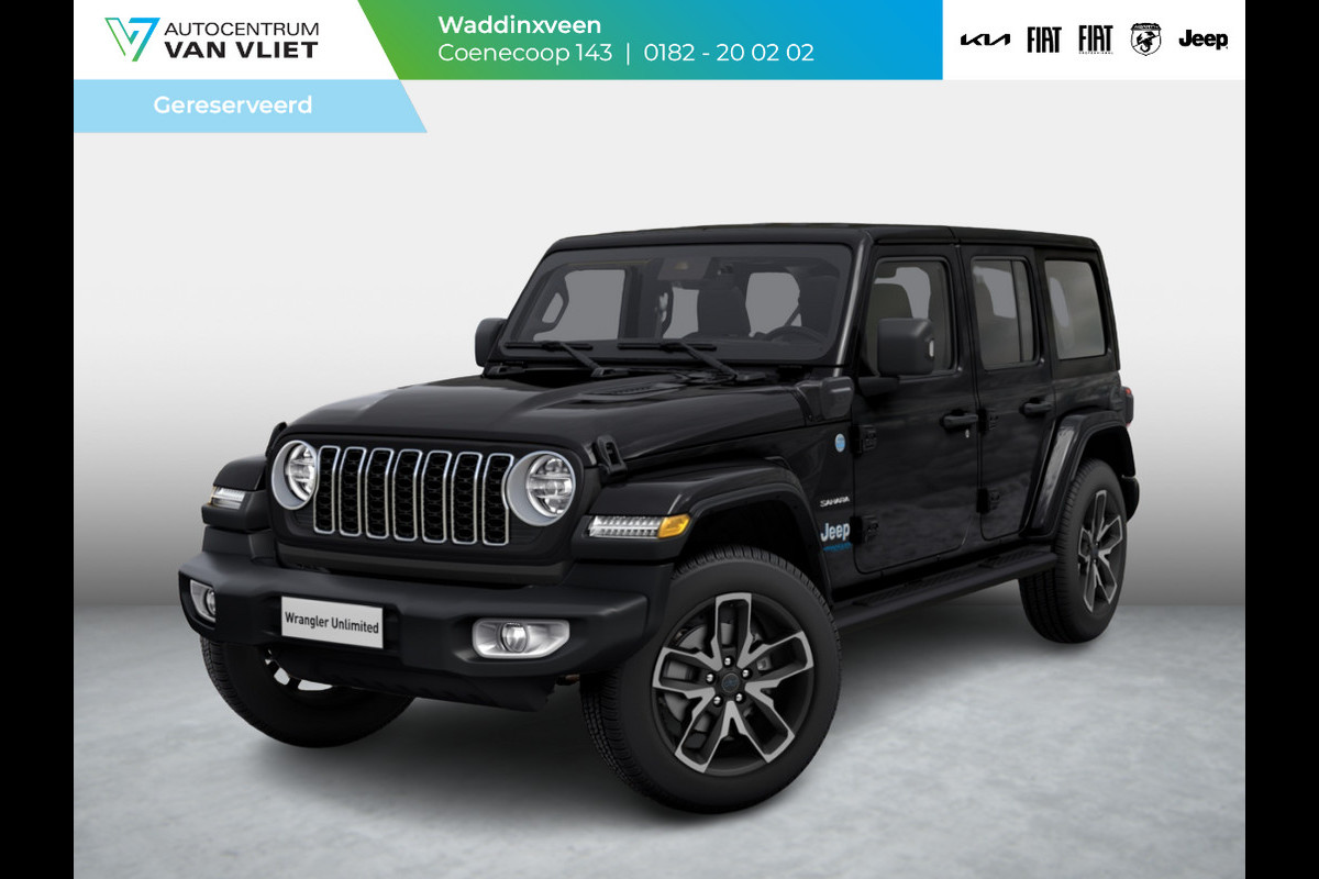 Jeep Wrangler Unlimited 4xe 380 Sahara | MY25 | 20" met M+S banden | Geel kenteken ! Jeep Wrangler Unlimited 4xe 380 Sahara | MY25 | 20" met M+S banden | Geel kenteken !