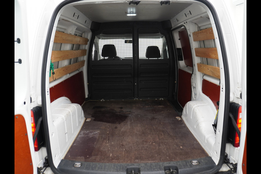 Volkswagen Caddy 2.0TDI EURO 6 Airco Schuifdeur-R Betonplex-Vloer Lat om Lat betimmering Multimedia systeem ESP ASR Elek.ramen Buitenspiegels ele Bluetooth Vervolgbotsing preventie  Brake Assist System Achterruit+Wissers+verwarmd Tussenwand m rooster Achterruitenwisser Euro 6 1e Eigenaar