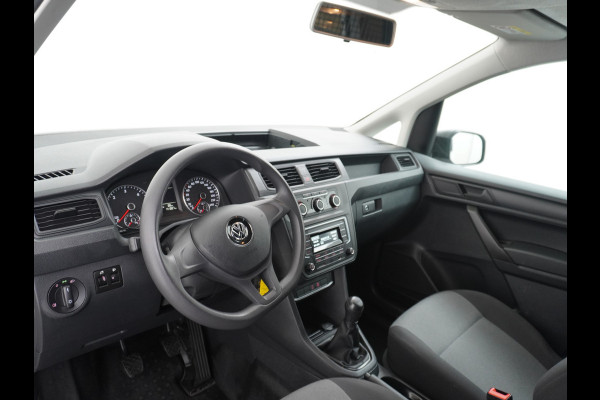 Volkswagen Caddy 2.0TDI EURO 6 Airco Schuifdeur-R Betonplex-Vloer Lat om Lat betimmering Multimedia systeem ESP ASR Elek.ramen Buitenspiegels ele Bluetooth Vervolgbotsing preventie  Brake Assist System Achterruit+Wissers+verwarmd Tussenwand m rooster Achterruitenwisser Euro 6 1e Eigenaar