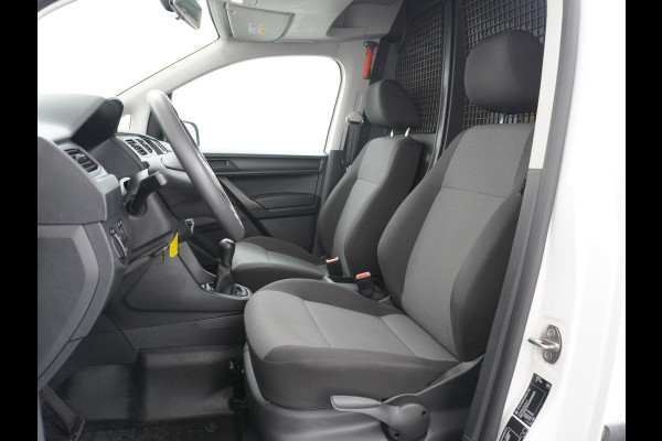 Volkswagen Caddy 2.0TDI EURO 6 Airco Schuifdeur-R Betonplex-Vloer Lat om Lat betimmering Multimedia systeem ESP ASR Elek.ramen Buitenspiegels ele Bluetooth Vervolgbotsing preventie  Brake Assist System Achterruit+Wissers+verwarmd Tussenwand m rooster Achterruitenwisser Euro 6 1e Eigenaar