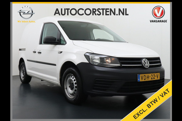Volkswagen Caddy 2.0TDI EURO 6 Airco Schuifdeur-R Betonplex-Vloer Lat om Lat betimmering Multimedia systeem ESP ASR Elek.ramen Buitenspiegels ele Bluetooth Vervolgbotsing preventie  Brake Assist System Achterruit+Wissers+verwarmd Tussenwand m rooster Achterruitenwisser Euro 6 1e Eigenaar