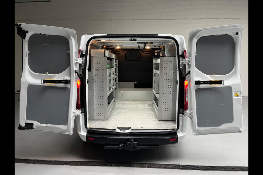Ford Transit Custom 300 2.0 TDCI 130pk euro6 L2H1 Trend Servicewagen BOTT Inrichting, Omvormer V230, Trekhaak 2800KG RIJKLAARPRIJS